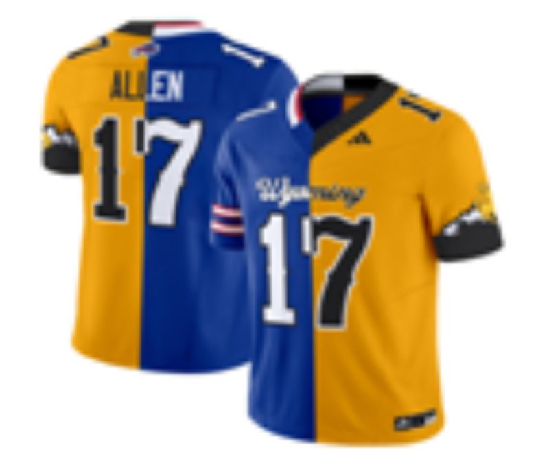 Men 2026 Buffalo Bills #17 Allen blue yellow Limited NFL Jersey style 0001->chicago bears->NFL Jersey